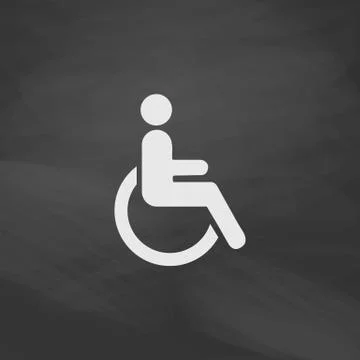 Disabled computer symbol Stock Illustration