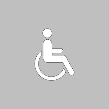 Disabled computer symbol Stock Illustration