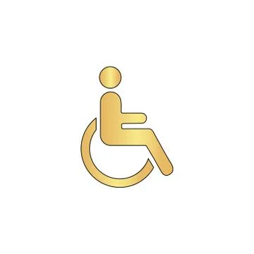 Disabled computer symbol Stock Illustration