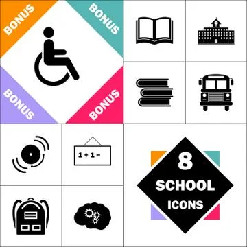 Disabled computer symbol Stock Illustration