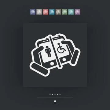 Disabled device Illustrazione stock