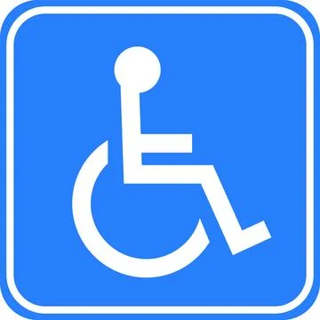 Disabled Handicap Access Sign Stock Illustration