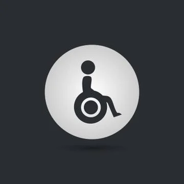 Disabled Handicap Icon Stock Illustration