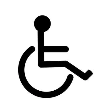 Disabled handicap icon Stock Illustration