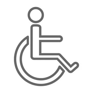 Disabled handicap icon Stock Illustration