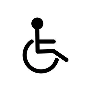 Disabled handicap icon Stock Illustration