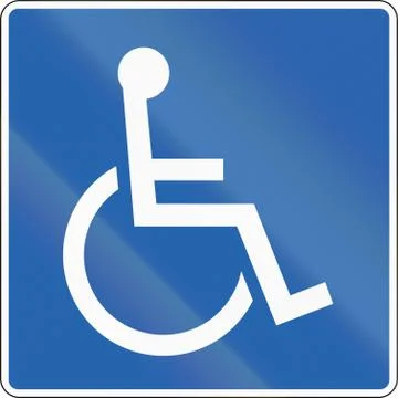 Disabled In Iceland Illustrazione stock