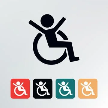 Disabled icon. Stock Illustration