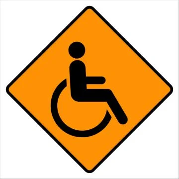 Disabled icon  sign Stock Illustration