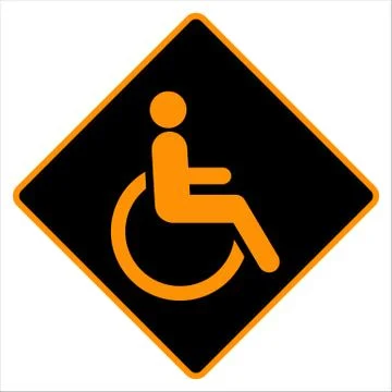 Disabled icon  sign Illustrazione stock