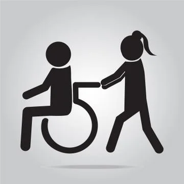 Disabled icon sign 스톡 일러스트