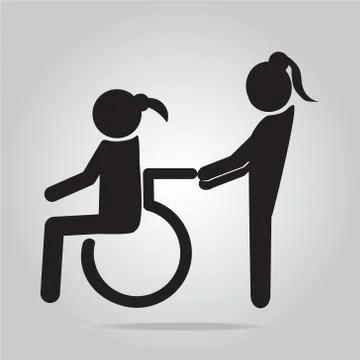 Disabled icon sign Stock Illustration