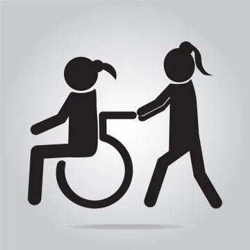 Disabled icon sign 스톡 일러스트