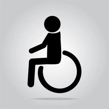 Disabled icon sign Stock Illustration