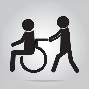 Disabled icon sign Stock Illustration