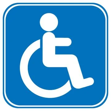 Disabled icon sign Stock Illustration