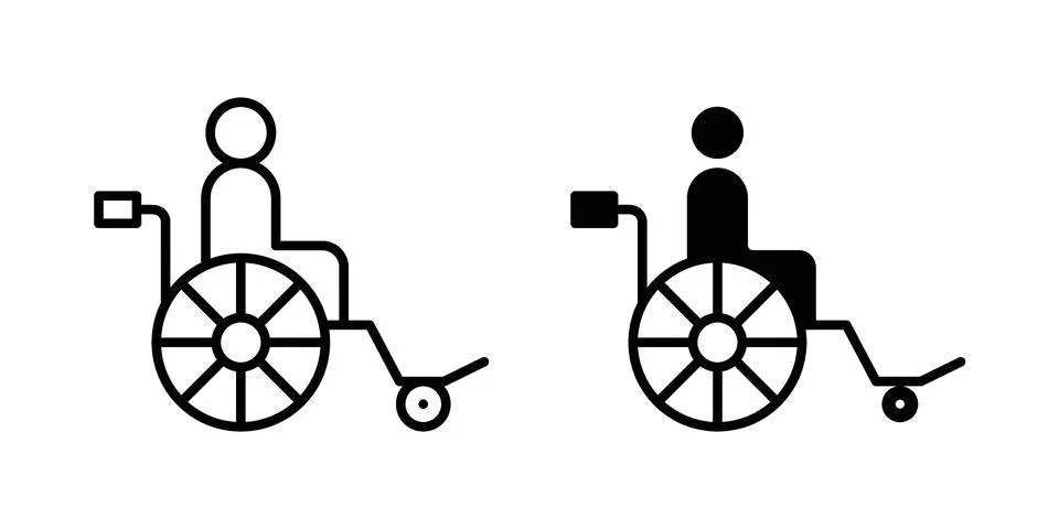 Disabled icon vector design. EPS10 Stock Illustration
