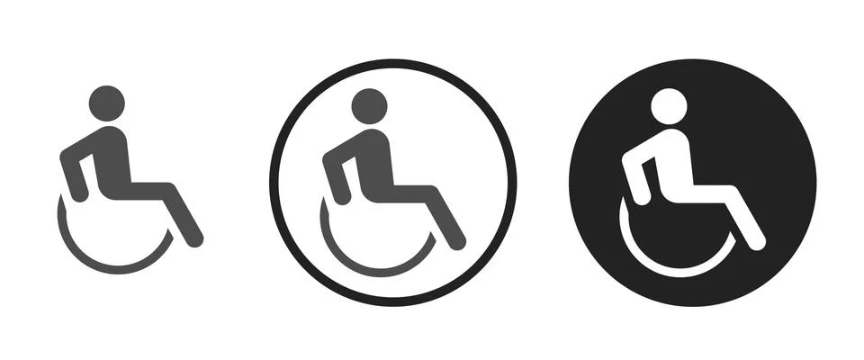 Disabled icon . web icon set .vector illustration Stock Illustration