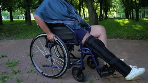 A disabled near the forest. Stock Footage 77987249