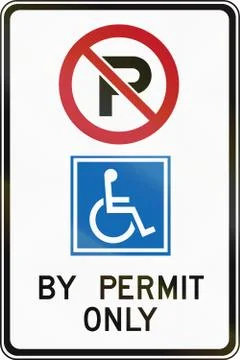 Disabled Parking In Canada Stock Illustration