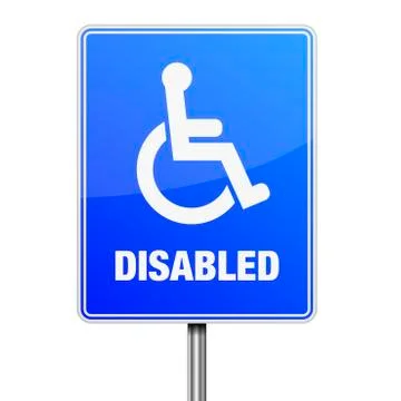 Disabled Parking sign Stock-Illustration