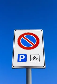 Disabled parking sign Stock Photos