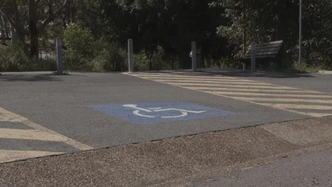 Disabled Parking space Stock Footage 255633171