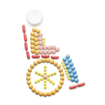 Disabled person. Stock Photos