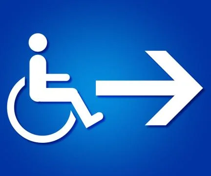 Disabled pictogram 스톡 일러스트