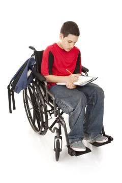 Disabled School Boy Stock Photos