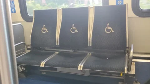 Disabled Seating Area CTA Bus 動画素材 164305364