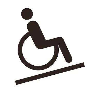 Disabled sign - Facilities for disabled Illustrazione stock