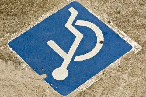 Disabled sign Foto stock