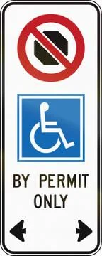 Disabled Stopping In Canada Stock Illustration