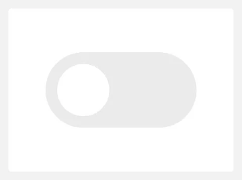 Disabled toggle button UI element template Illustrazione stock