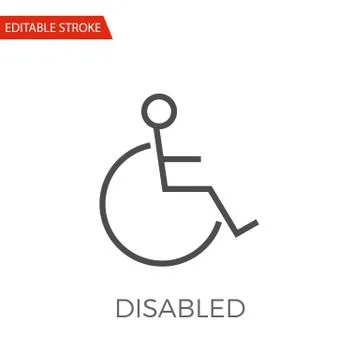 Disabled Vector Icon Stock Illustration