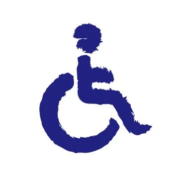 Disabled.Vector icon for people with disabilities Stock Illustration