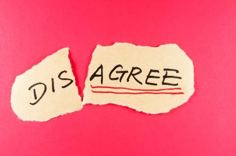 Disagree to agree Stock Photos