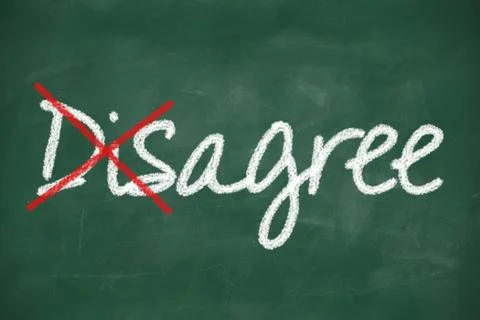 Disagree and agree 스톡 일러스트