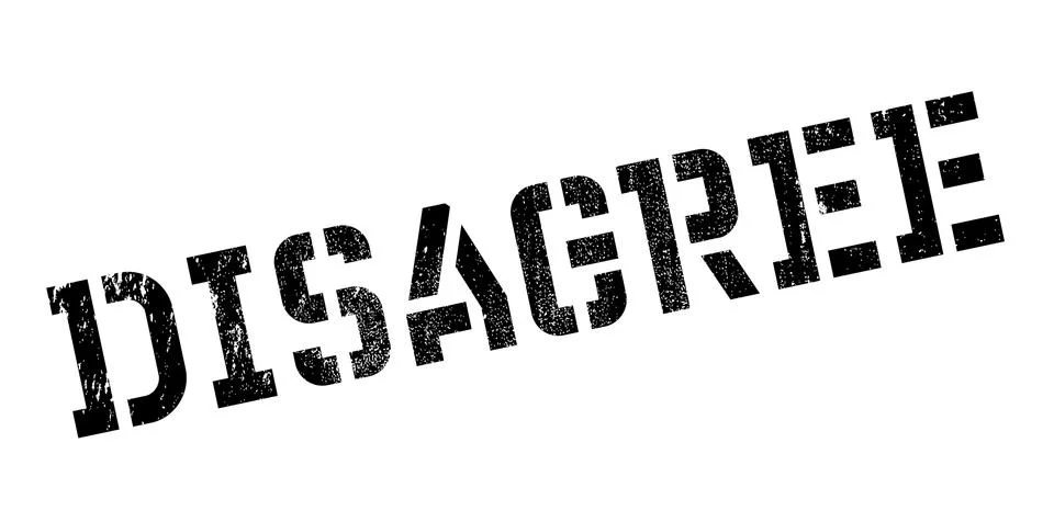 Disagree rubber stamp Stock Illustration
