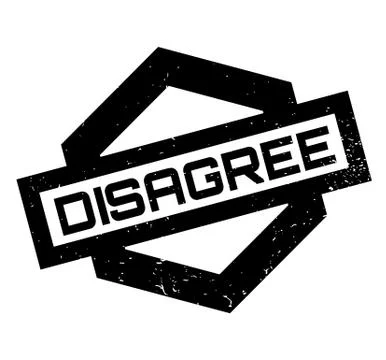 Disagree rubber stamp Stock Illustration