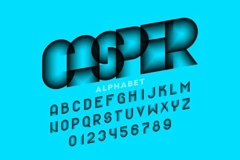 Disappeared style font design Stock Illustration