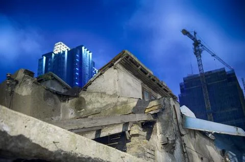 Disappearing district Stock Photos