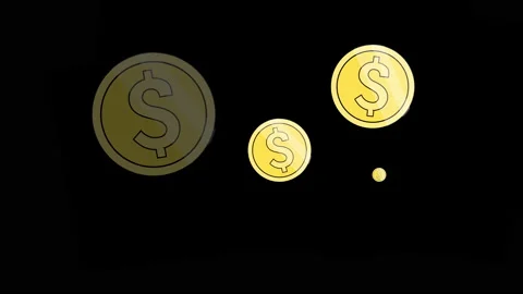 Disappearing dollars pattern Stock-Footage 171195095