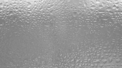 Disappearing Moisture on a Window Drops Rain Raining Wet Glass Droplet Stock-Footage 124910817