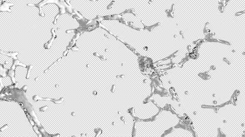 Disappearing splash Stock Footage 304375813
