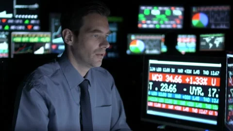 Disappointed trader Stock Footage 199634576