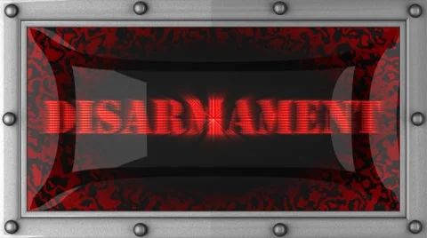 Disarmament on led Stock Footage 8696636