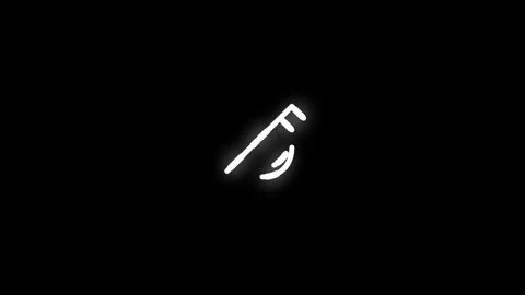 Disarmament Line Icon Animation Loop Black Background 스톡 동영상 342209516
