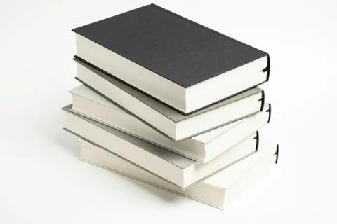A Disarrayed Stack OF Cloth Bound Books Stock Photos